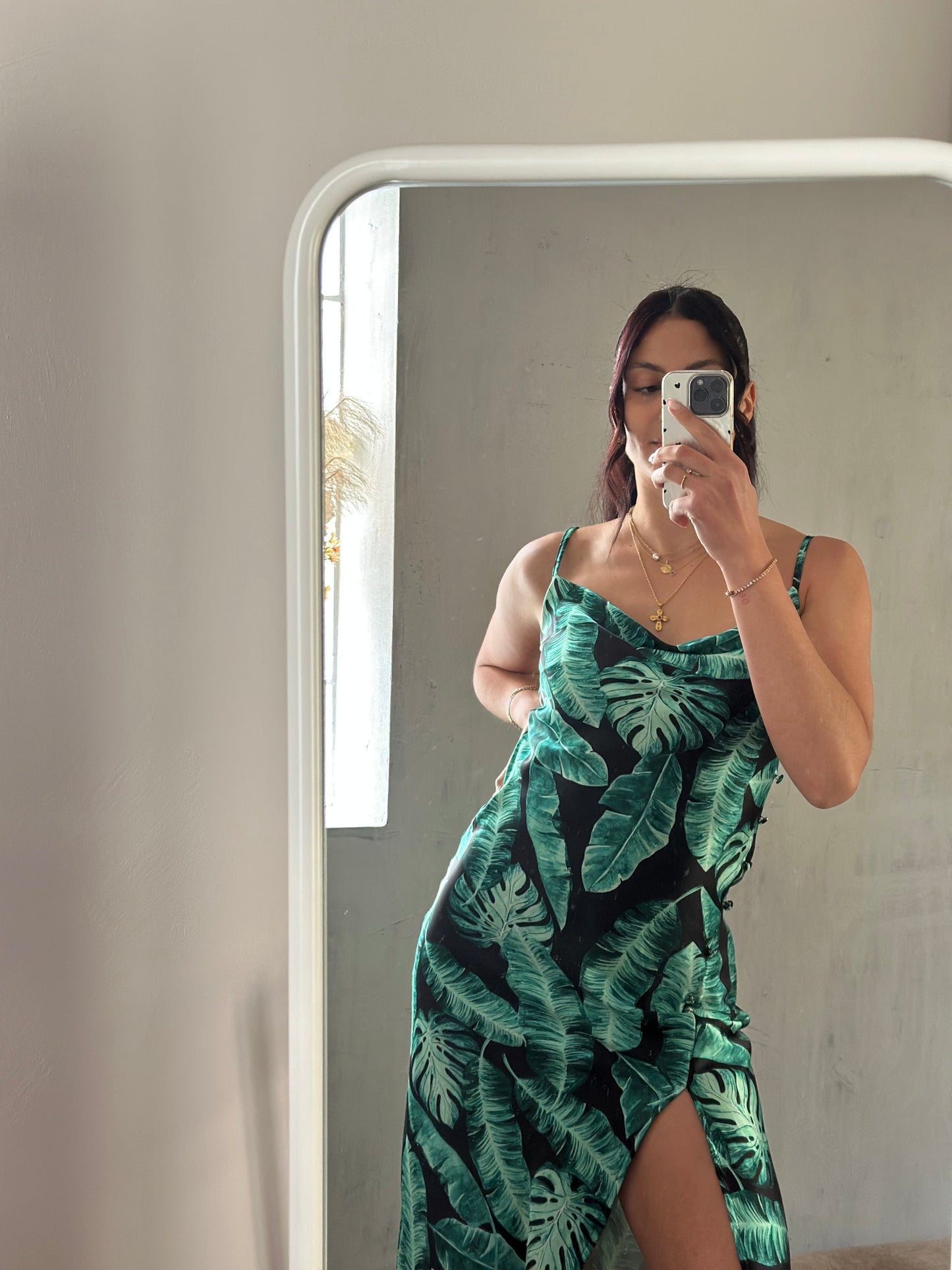Drape midi dress