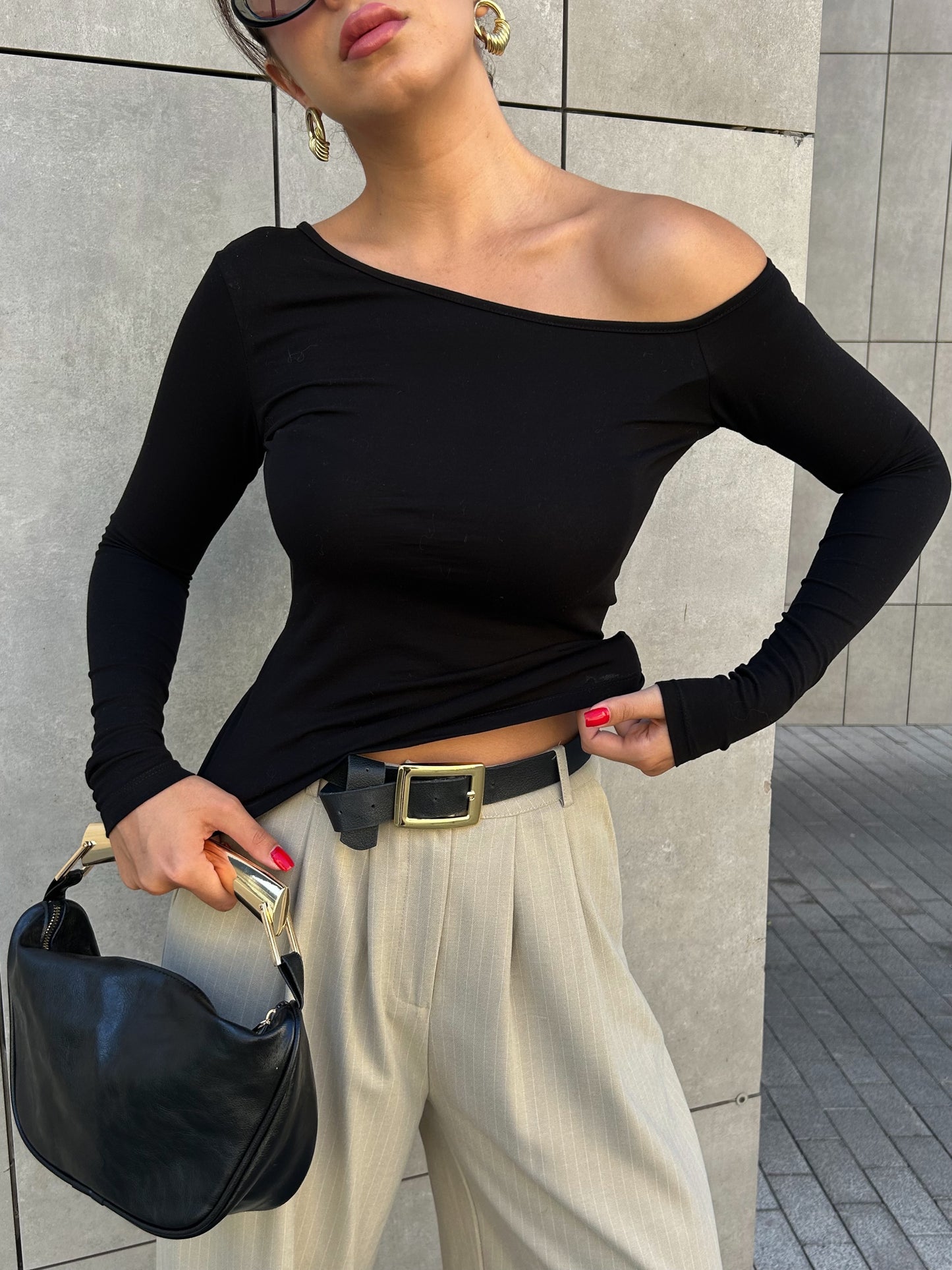 Boat neck top