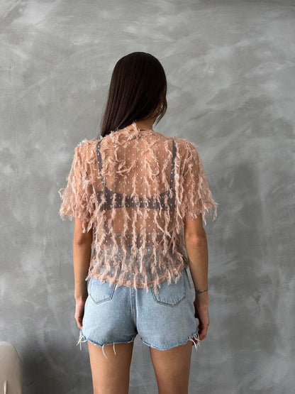 Fringed top